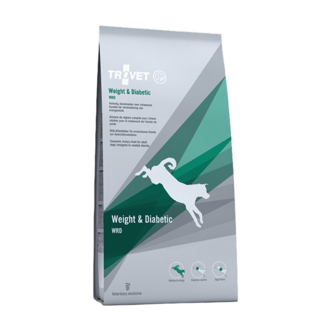 Ветеринарный корм для собак – Trovet WRD Weight and Diabetic, 12,5 кг