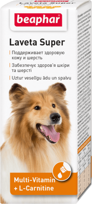 Kvapky vyživujúce srsť Beaphar Laveta Super pre psy 50 ml