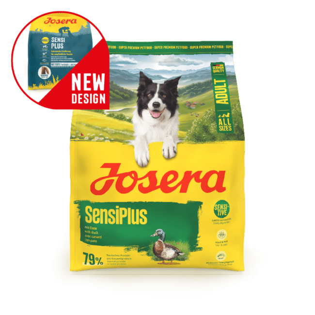 Barība suņiem – Josera SensiPlus Adult, with duck, 900 g