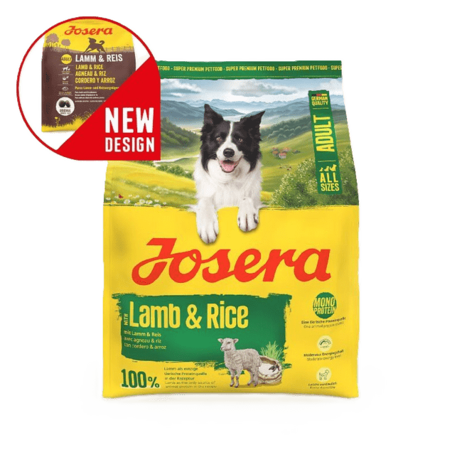 Barība suņiem – Josera Adult Lamb and Rice, 900 g