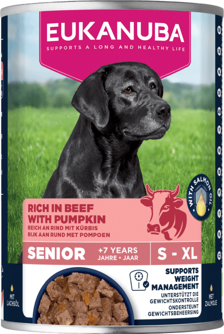 Консервы для щенков – Eukanuba Senior All Breed, Beef and Pumpkin, 400 г