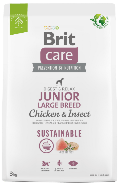 Brit Care Dog Sustainable Junior Large Breed 3kg