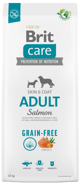 Корм для собак – Brit Care Grain Free Adult Salmon, 12 кг