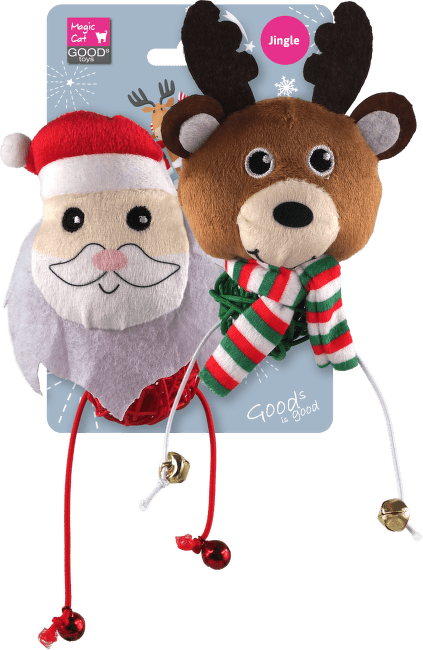 Hračka Magic Cat Winter Tale santa a sob 15cm