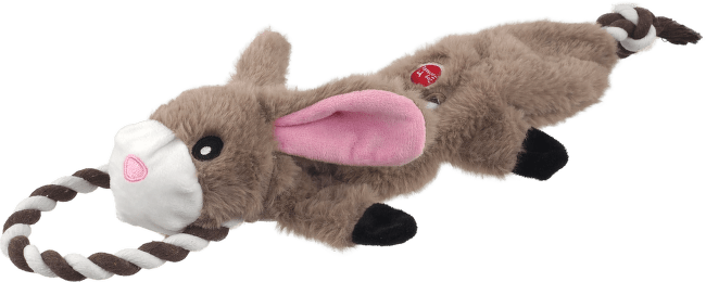 Hračka Dog Fantasy Skinneeez Králík s provazem 57 cm