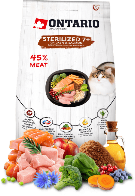 Ontario cat sterilised 7+  2 kg