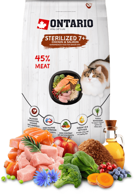 Ontario cat sterilised 7+ 6,5 kg