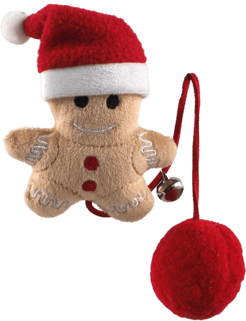 Hračka pre mačky Magic Cat Winter Tale medovníček s brmbolcom a rolničkou 26 cm