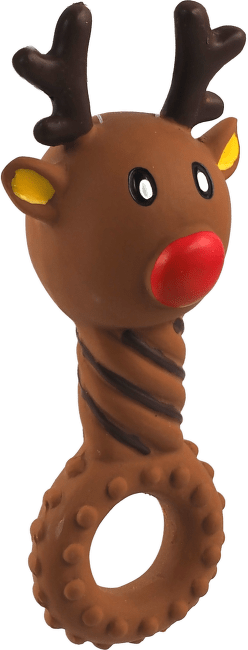 Hračka pre psov Dog Fantasy Winter Tale sob latexový pískací 14 cm