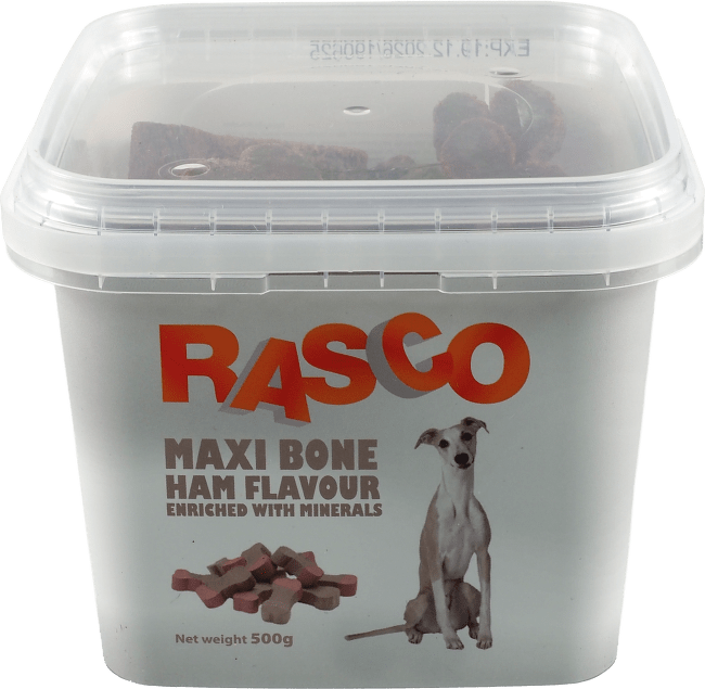 Maškrta Rasco Maxi šunková kosť s minerálmi 5cm 500g