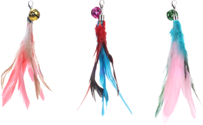 Náhradné pierka Flamingo Maud k mávadlu 20 cm 1 ks mix farieb