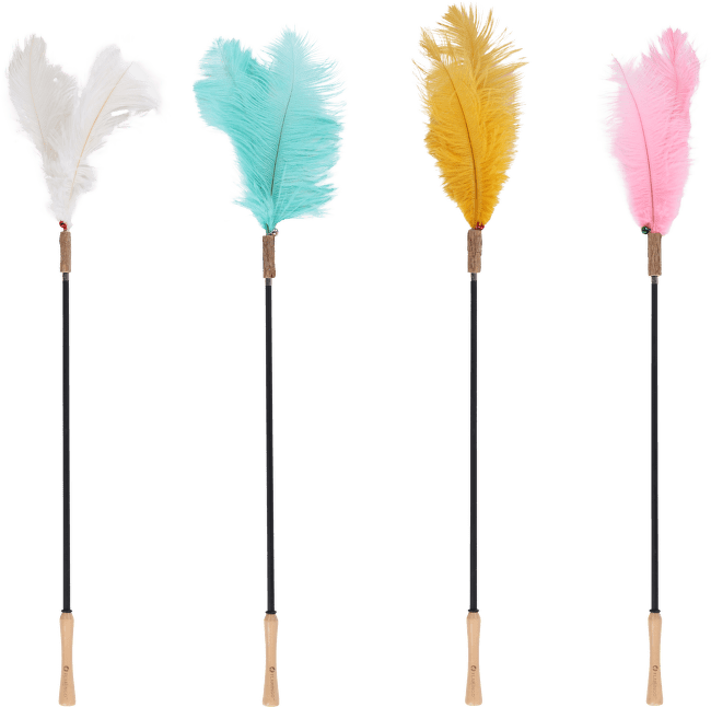 Udica pre mačky Flamingo Bliss teleskopická 61–186 cm 1 ks mix farieb