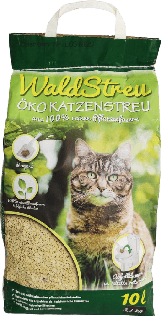 Pakaiši kaķu tualetei – WaldStreu OKO Wood, 10 l
