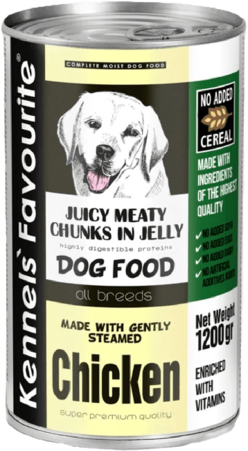 Konservi suņiem – Kennels` Favourite Canned Dog Chicken, 1240 g