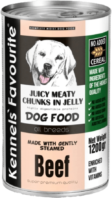 Konservi suņiem – Kennels` Favourite Canned Dog Beef, 1240 g
