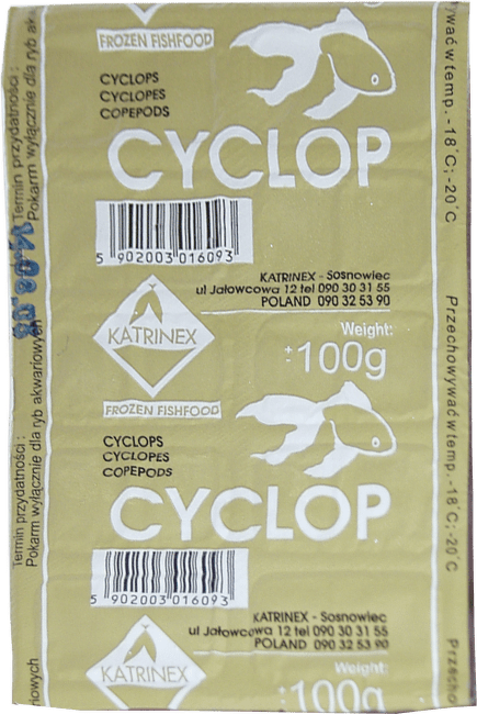 Saldēta barība zivīm - Katrinex Cyclops 100g