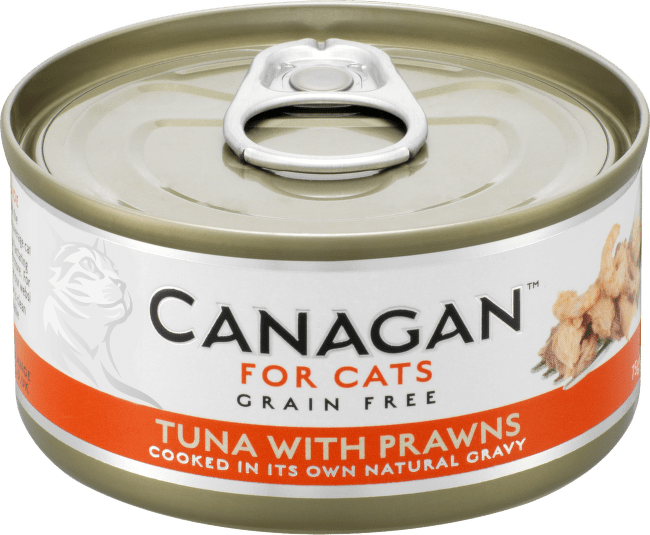 Canagan cat konzerva tuniak, krevety 75 g 