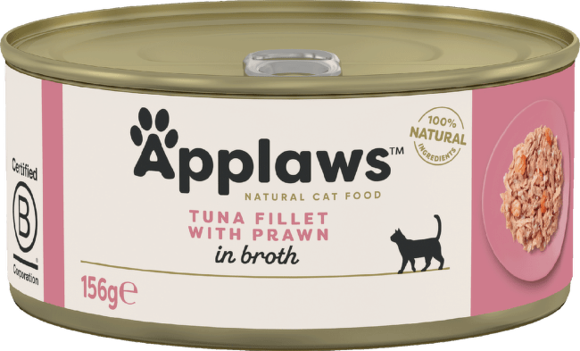 Konzerva Applaws Cat Tin Tuna Fillet with Prawn 156 g