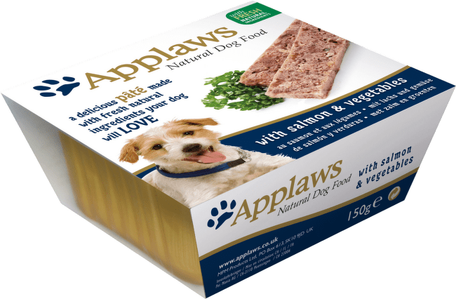 Konservi suņiem - APPLAWS Dog Pate, ar lasi un dārzeņiem, 150 g