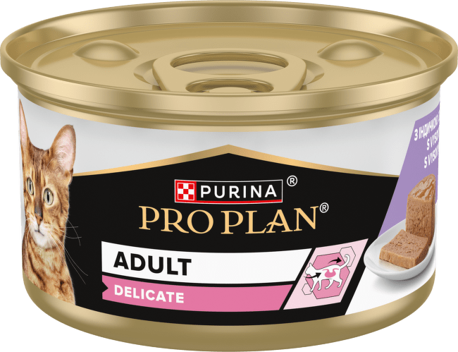 Paštika Pro Plan Cat Delicate s krůtou 85 g