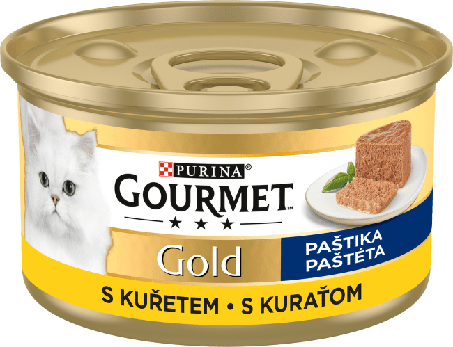 Gourmet Gold Cat konzerva kura 85 g 