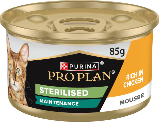 Konzerva Pro Plan Cat Sterilised s kuřetem 85 g