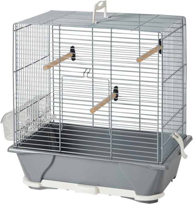 Būris putniem – Savic, Primo 30, silver, 42 x 25 x 41,5 cm