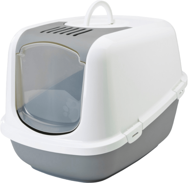 Tualete kaķiem – Savic Nestor Jumbo, white-cool grey, 66,5 x 48,5 x 46,5 cm