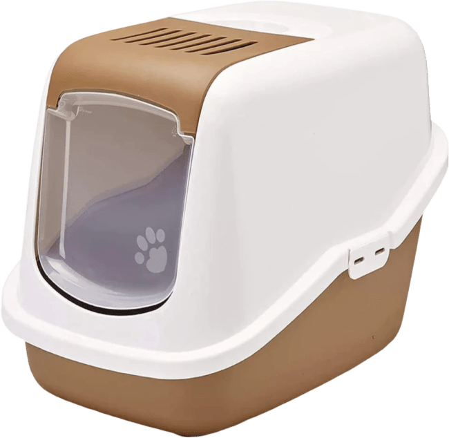 Tualete kaķiem – Savic Nestor, Nordic brown-white, 56 x 39 x 38,5 cm