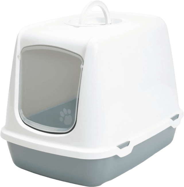 Tualete kaķiem – Savic Oscar, cold grey-white, 50 x 37 x 39 cm