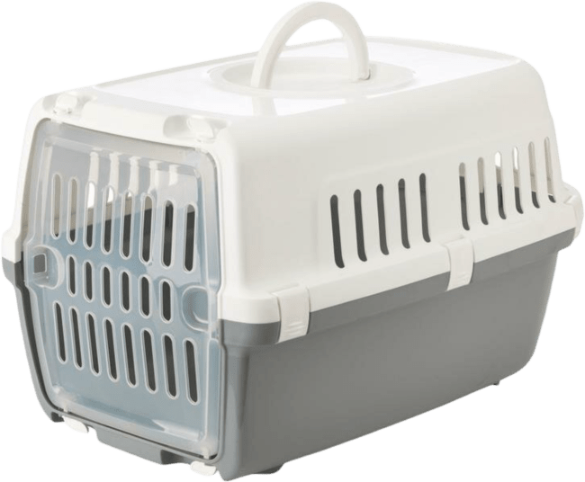 Транспортировочный бокс для животных – Savic, Zephos, cold grey/white, 49,5 x 32,5 x 30 см