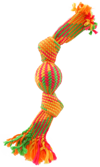 Игрушка для собак – Dog Fantasy Good's Ropes Ball 2 Wicks, 33 см