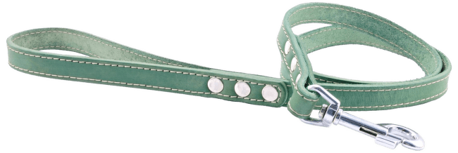 Kožené vodítko Tamer 1,9cm/175cm zelené