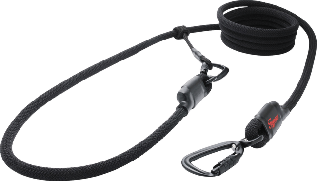 Vodítko Tamer Easylong lanové Twist 8-50 kg, 4 m černé