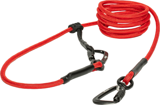 Vodítko Tamer Easylong lanové Twist 4-20 kg, 2,5 m červené