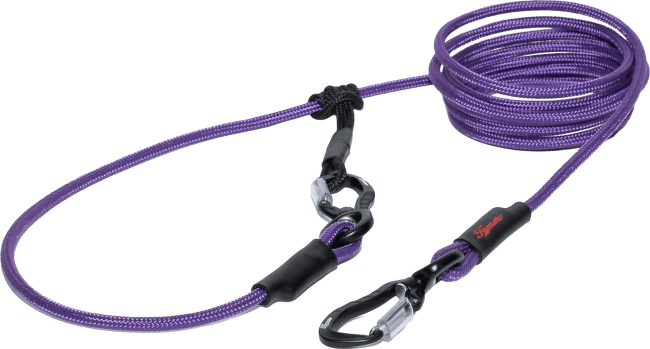 Vodítko Tamer Easylong lanové Twist Mini 4 m Lila Viki