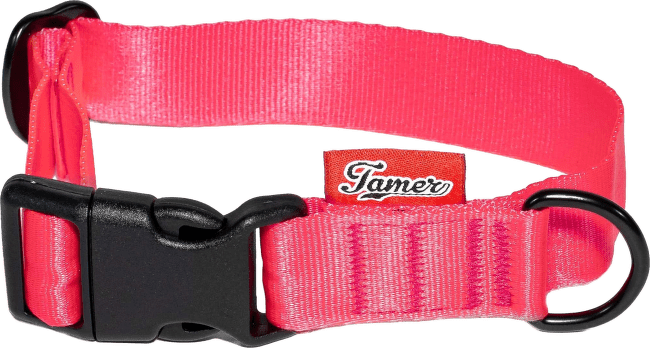 Obojek Tamer Simple 2,5 cm 28-43 cm růžový