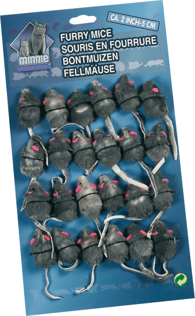 Hračka FLAMINGO myš na kartě