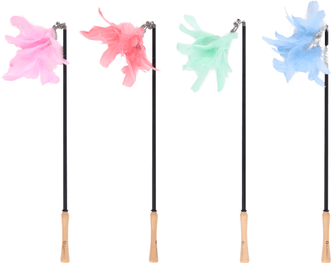 Udica pre mačky Flamingo Nimmy teleskopická 61–186 cm 1 ks mix farieb