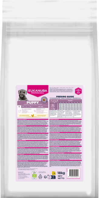 Krmivo Eukanuba Puppy Small s kuřecím 18kg