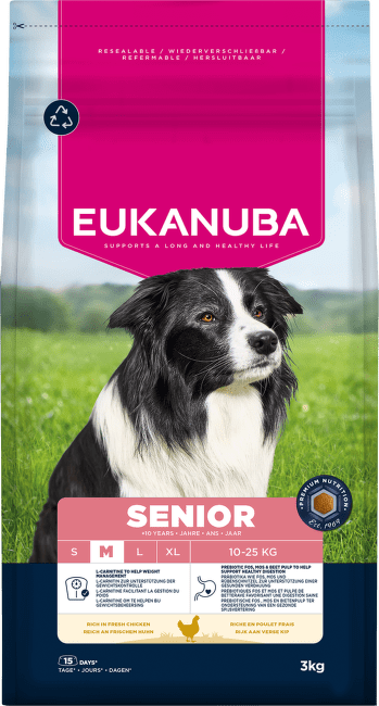 Krmivo Eukanuba Senior Medium kura 3kg
