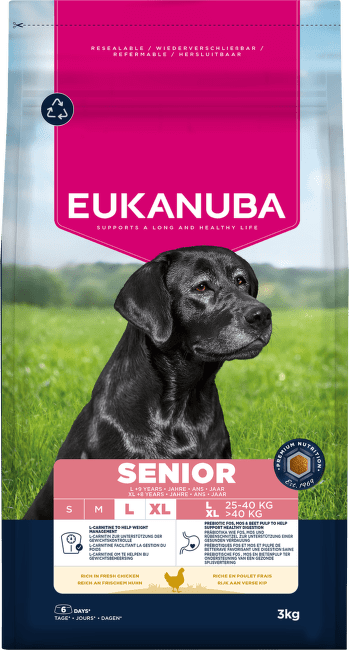 Корм для собак – Eukanuba Senior Large Breed, Chicken 3 кг