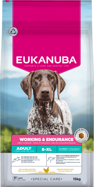 Krmivo Eukanuba Special Care Adult Working a Endurance 15 kg