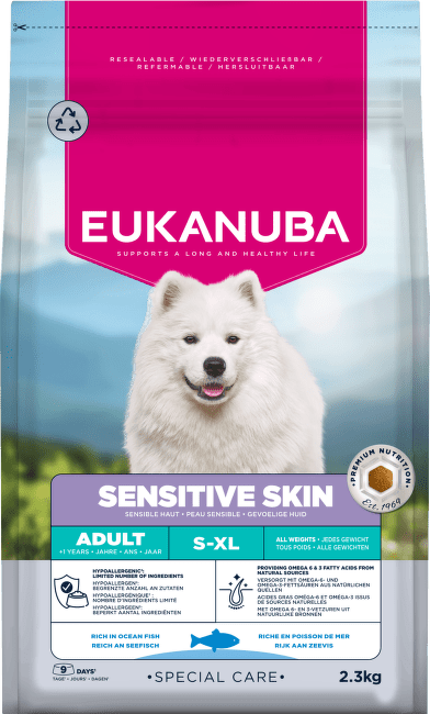 Krmivo Eukanuba Special Care Sensitive Skin Adult All Breeds 2,3 kg