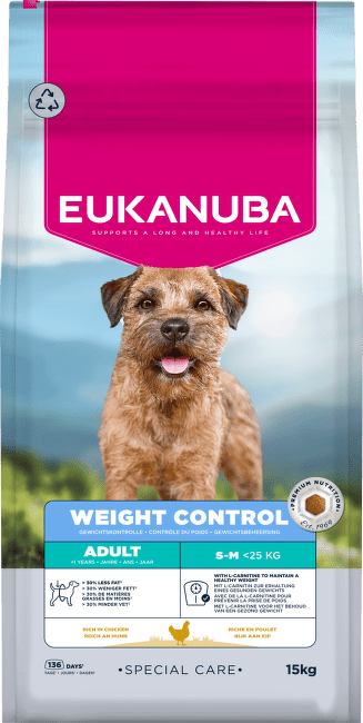Krmivo Eukanuba Special Care Weight Control Adult Small a Medium 15 kg
