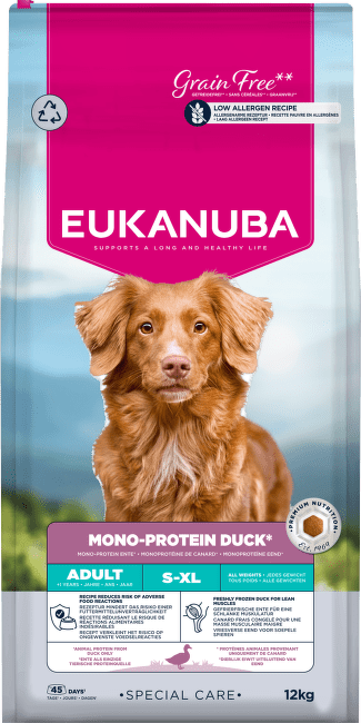 Krmivo Eukanuba Special Care Adult Mono Protein Duck 12 kg