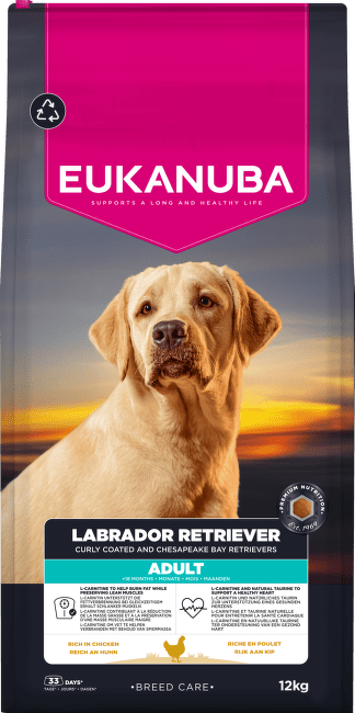 Krmivo Eukanuba Breed Care Adult Labrador Retriever Chicken 12 kg