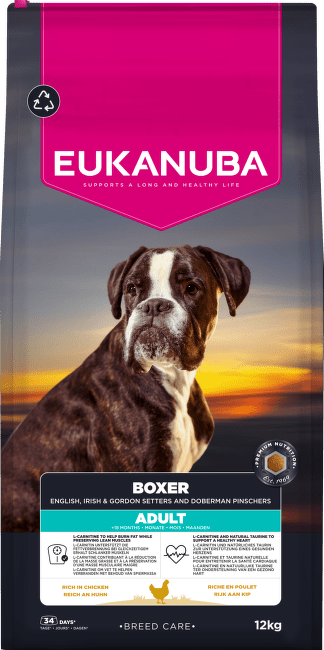 Krmivo Eukanuba Breed Care Adult Boxer Chicken 12 kg