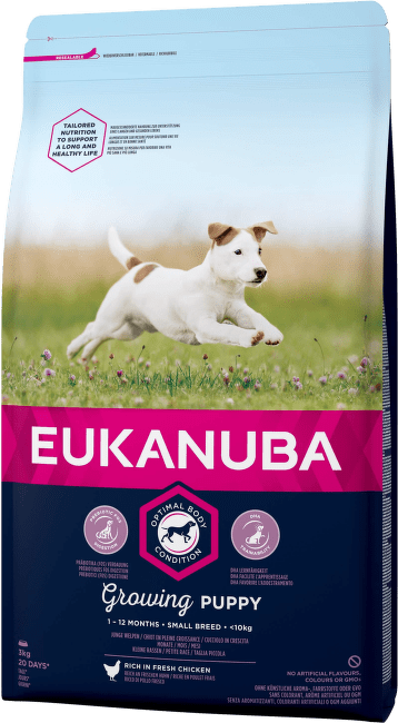Корм для щенков – Eukanuba Puppy Small Breed, 2 кг