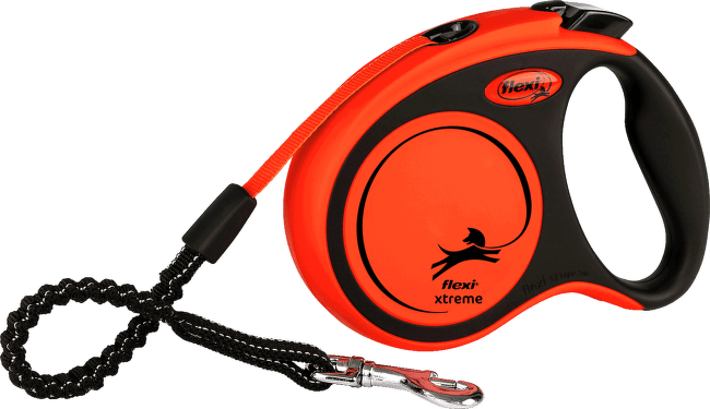 Samonavíjecí vodítko pro psy Flexi Xtreme páskové XS oranžové 3 m